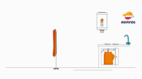 Gráfico de revisiones de gas repsol y bombonas de gas